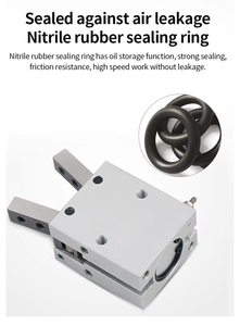 Manipulador de la <span class=keywords><strong>serie</strong></span> SMC MHC2, apertura y cierre, cilindro de dedo neumático, operación de leva de cuña, guía deslizante, pinza de <span class=keywords><strong>aire</strong></span> - Product Image 6