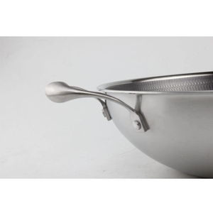 30cm thép không gỉ tri-ply không dính Fry Pan với kính nắp tổ ong thiết kế không độc hại và thân thiện với môi công cụ nhà bếp - Product Image 2