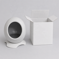 Maison pour chat intelligente chauffante et rafraîchissante, thermostatique, en forme de coquille d'œuf, avec contrôle par application, capteur automatique, température réglable à distance, lit pour chat, nid pour chat
