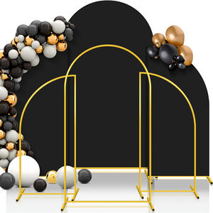 हाफ मून गुफा तीन-टुकड़ा गोल्डन आयरन वेडिंग आर्क कर्व्ड बैकग्राउंड को आर्कड बर्थडे पार्टी सूट मॉडल AYZ-07200236 - Product Image 4