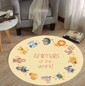 Comprar alfombra de microfibra esponjosa para habitación de niños, alfombra redonda - Product Image 3