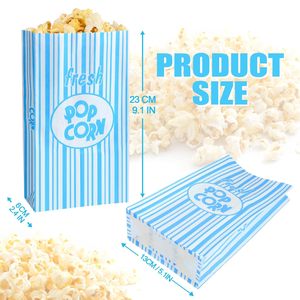 Sacs à <span class=keywords><strong>popcorn</strong></span> en papier à fond plat, jetables, résistants à l'huile, anti-fuite, pour portions individuelles - Product Image 6