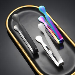 คลิปหนีบก้อนน้ำแข็งสแตนเลส 304 คลิปหนีบก้อนน้ำตาลคลิปอาหารหวานอเนกประสงค์สำหรับร้านกาแฟบาร์ร้านอาหาร - Product Image 5