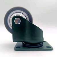 Roues pivotantes à frein en acier au manganèse PP YTOP de 4 pouces pour portail coulissant avec capacité de charge de 150 kg