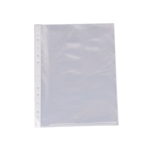 A4 Plastic Transparent File Folder Bag 11 holes Clear Sheet Protector