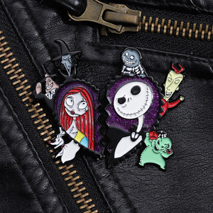 Venta al por mayor Metal <span class=keywords><strong>Jack</strong></span> <span class=keywords><strong>y</strong></span> <span class=keywords><strong>Sally</strong></span> Halloween esmalte solapa Pin la <span class=keywords><strong>pesadilla</strong></span> <span class=keywords><strong>antes</strong></span> <span class=keywords><strong>de</strong></span> <span class=keywords><strong>Navidad</strong></span> Horror broche Pin - Product Image 2