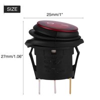 Interrupteurs à bascule étanches 12V 3 broches 10A ON-OFF pour voiture et bateau