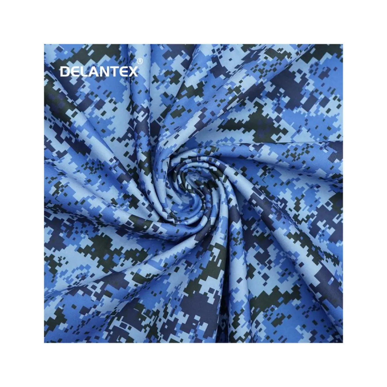 Delantex Polyester Waterdichte Ademende Camouflage Bedrukt 3 Laag Tpu Gebonden Fleece Softshell Outdoor Kleding Stof