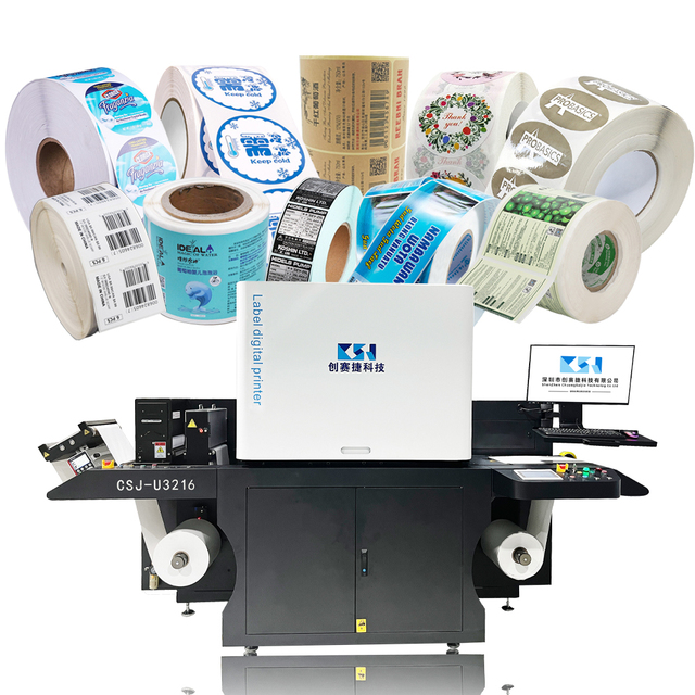 Hot Sale Factory Price High Speed UV Label Sticker Roll to Roll CMYK Digital Printer Single Pass Printer Label Printer Machine