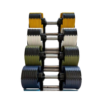 Mancuerna Ajustable Feelgala con Recubrimiento en Polvo, 4 kg, Capacidad de Peso Máxima de 40 kg, para Fitness y Entrenamiento Físico