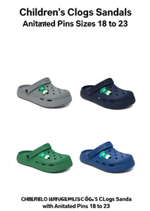 Sandali Zoccoli per Bambini con Spille Animate, Taglie dal 18 al 23 - Product Image 1