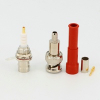 Conector Coaxial RF BNC Macho y Hembra Resistente a Alto Voltaje 3000V Conectado a Cable RG58 Conector Resistente a Alto Voltaje