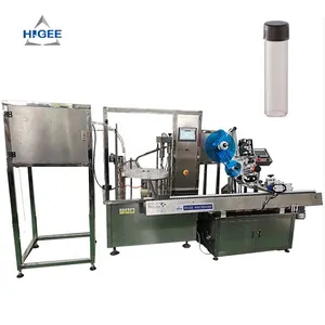 Higee Perfume Vial Oral Liquid test tube Filling Machine VTM Filler 10ml Small Bottle Filling capping and labeling Machine