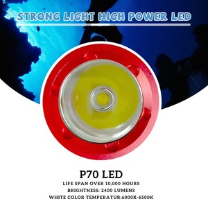 ไฟฉายดำน้ำ 3000LM IP68 กันน้ำลึก 100 เมตร ไฟฉาย LED แบบพิเศษสำหรับดำน้ำ ตกปลา ตั้งแคมป์ - Product Image 2