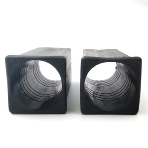 Shih Hung Plastics Furniture <b>Leg</b> 30x30mm Round Lifting Sleeve Black Plastic Foot Cover For Desk <b>Chair</b> Accessories - Product Image 1