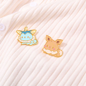 Pin de Esmalte con Forma de Animal de Dibujos Animados Kawaii Pikachu, Broche de Solapa de Metal Duro Único y Lindo para Niños y Amigos - Product Image 6