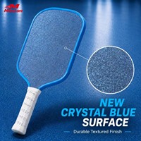 Raquette de pickleball MST Crystal Grit Endurance en mousse EPP avec noyau en fibre de carbone T700, thermoformée, allongée, 16 mm, approuvée USAPA, RTS