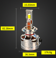 Ampoule de phare de voiture LED 200W, super lumineuse, 16000lm, H1 H3 H7 H119005 9006 9012 880, plug and play, ampoules de phare LED auto