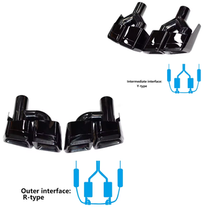 Kit de Modificación de Puntas de Escape para Mercedes Benz W218 CLS 320 Clase S 350 con Puntas Cuadradas Cuádruples para CLS <span class=keywords><strong>63</strong></span> AMG de Acero Inoxidable - Product Image 6