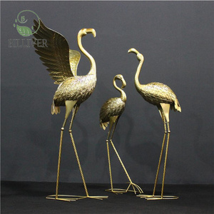 3 Pack decorazione giardino esterno decorazione alta in acciaio da giardino fenicottero animale da giardino - Product Image 5