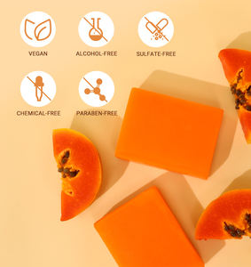 Custom Handmade <span class=keywords><strong>Papaya</strong></span> extrato branqueamento sabão para ácido kójico - Product Image 5