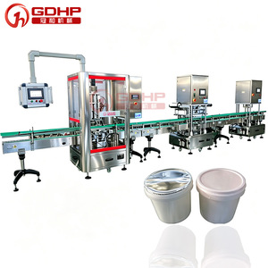 Machine de remplissage et de scellage automatique de sauce tomate en bidon plastique de 1 litre et 5 <span class=keywords><strong>litres</strong></span>, prix d'usine - Product Image 1