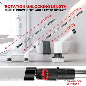Sản phẩm vệ sinh kho hàng Mỹ, dụng cụ vệ sinh gia đình, phụ kiện, bàn chải chà điện dùng cho phòng tắm - Product Image 5