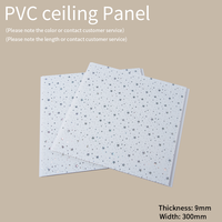 Panneau de plafond en PVC moderne à haute brillance, largeur 300 mm, design à rainures et languettes, pour installation étanche, salle de bain, cuisine, hôpital