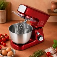 Robot pâtissier professionnel 3-en-1 avec logo personnalisé, 1600W, 6 vitesses, bol en acier inoxydable de 7L, pour battre et pétrir la pâte à pain