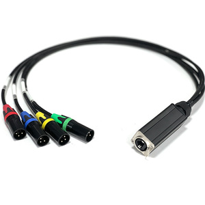 Chuyên nghiệp OFC DMX Mạng dữ liệu mở rộng cáp RJ45 nữ 4 xlr nam/Nữ âm thanh Adapter chuyển đổi Splinter kết nối - Product Image 4