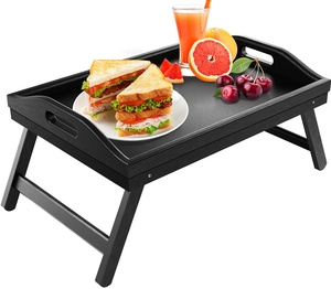 Bán Buôn Tùy Chỉnh Có Thể Gập Lại Bữa Sáng Thực Phẩm Giường Tre Phục Vụ Khay Với Gấp Chân - Product Image 3