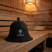 Votre marque, votre style : Chapeau de sauna personnalisé en feutre de laine mérinos, couleurs Pantone pour Banya et Spa Steam