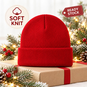 Bonnet d'hiver côtelé personnalisé avec logo, pour marques privées et projets OEM - Product Image 3
