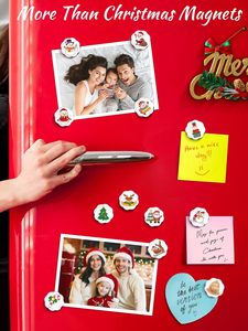Biểu Tượng Tùy Chỉnh Giáng Sinh Epoxy Nam Châm Tủ Lạnh Thủy Tinh Giáng Sinh Tủ Lạnh Nam Châm Trang Trí Dễ Thương Vui Tủ Lạnh Nam Châm - Product Image 4