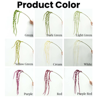 Haute qualité en gros mousse artificielle vert Amaranthus plastique artificiel 6 fourchettes Amaranthus pour la décoration de la maison de mariage
