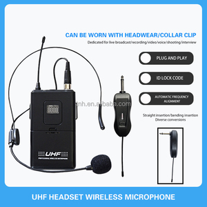 TNH-Micrófono de solapa inalámbrico, auricular universal de enseñanza UHF, micrófono de pecho dinámico, riñonera - Product Image 2