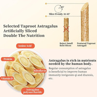 Té de hierbas chino crudo rebanado Raíz de astrágalo Membranaceus de Grado Superior Huang Qi natural suelto de 0,8-1,0 cm al por mayor