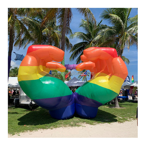 Modelo de mano inflable con forma de amor para decoración, promoción de Color, para el orgullo - Product Image 2