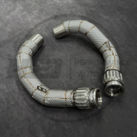 Système d'échappement pour BMW X5M/X6M F95/F96/LCI 4.4TT 2020+ Downpipe en acier inoxydable 304 avec isolation, tuyau avant