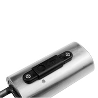 Système d'alarme hautement efficace, cadenas intelligent à chaîne, anti-cisaillement, anti-sawing, acier inoxydable, orange fluorescent, cadenas à chaîne pour vélo 90/110 mm
