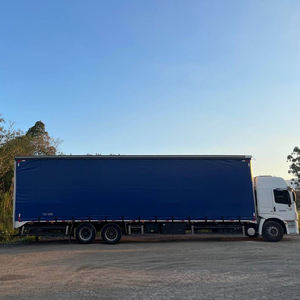 Tela de cortina de camión de PVC extensible de 900GSM <span class=keywords><strong>Lona</strong></span> personalizada, tela de cortinas laterales de camión para remolque de camión - Product Image 1