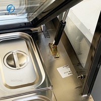 Table de préparation de salade fendue personnalisable Offre Spéciale Équipement de réfrigérateur d'affichage de salade de fruits à température unique pour bar à salade