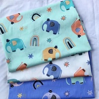 Vente flash - Tissu en coton 100% biologique, écologique, doux pour la peau, motif personnalisé, pour vêtements de sport et décoration intérieure