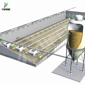 Modern Full-Automatic <strong>Chicken</strong> Broiler Floor Flat <strong>Raising</strong> Equipment Poultry Farming <strong>Chicken</strong> <strong>Feed</strong> Feeding Equipment - Product Image 4