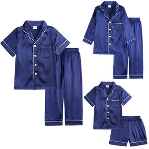 Pijamas <span class=keywords><strong>de</strong></span> verano para niños, venta al por mayor, pijamas <span class=keywords><strong>de</strong></span> seda satinada, ropa <span class=keywords><strong>de</strong></span> dormir para niños, ropa <span class=keywords><strong>de</strong></span> <span class=keywords><strong>Navidad</strong></span>, conjunto <span class=keywords><strong>de</strong></span> pijama <span class=keywords><strong>de</strong></span> manga corta para niños y niñas - Product Image 3