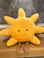 Vente chaude Jelly chat Oreiller Haute qualité Super Doux En Peluche Jouet Lune Soleil avec PP Coton Remplissage Cadeau D'anniversaire