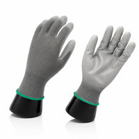 Gants de travail en mousse PU avec paume enduite |   Gants de sécurité légers et respirants en PU pour l'assemblage électronique et automobile