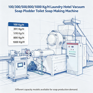 Machine à fabriquer du savon de toilette pour hôtel, entièrement automatique, haute efficacité, <span class=keywords><strong>LOVO</strong></span> XT300 100/300/500/1000/2000 Kg/H, ovale, personnalisable - Product Image 6