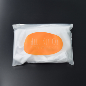 Custom Frosted Recycled Zipper Bags Clothing Packaging - Product Image 1