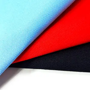Tekstil tedarikçisi genişliği 150cm son moda TC 65/35 dimi giysiler için boyalı/iş kıyafeti kumaşı